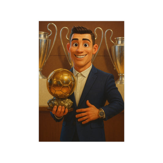 Póster exclusivo CR balón de oro edición limitada