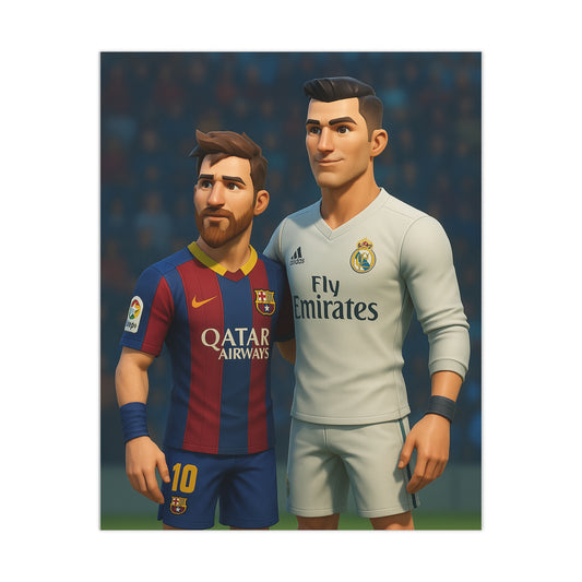 Póster exclusivo Messi y Cristiano