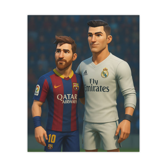 Póster exclusivo Messi y Cristiano