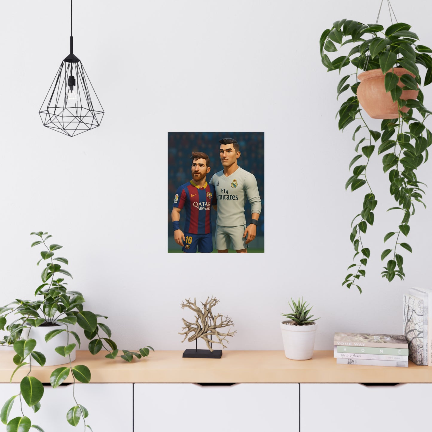 Póster exclusivo Messi y Cristiano