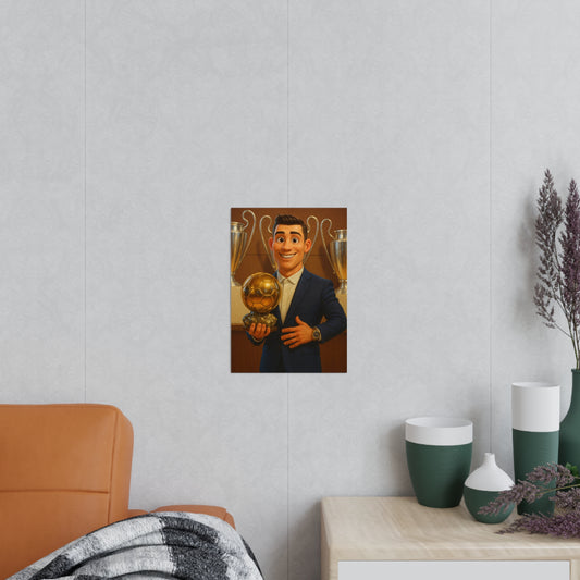 Póster exclusivo CR balón de oro edición limitada